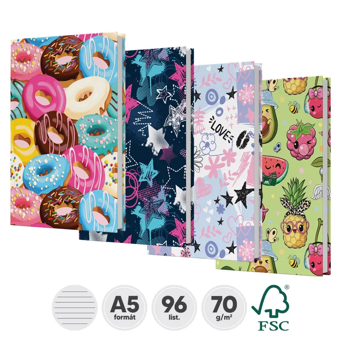 Hauptproduktbild Záznamní kniha linkovaná A5 [96 listů]