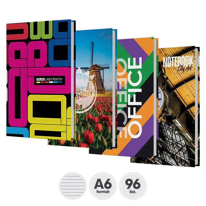 Hauptproduktbild Záznamní kniha linkovaná A6 [96 listů]