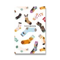 Shkolaryk White A6 Notizbuch, kariert, 80 Blatt, Mix-Motiv