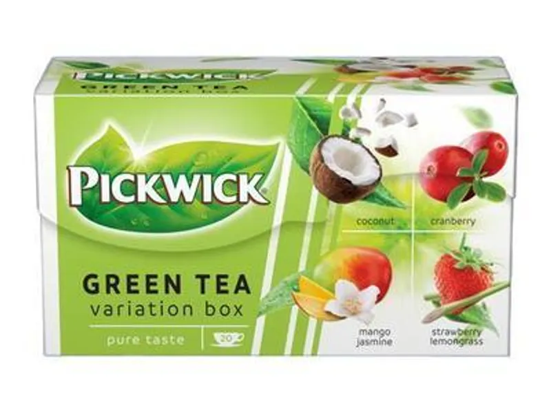 Hauptproduktbild Zelený čaj "Green tea variation", 20x1,5 g, kokos, brusinky, jahoda-citronová tráva, mango