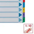 Verstärkter Karton registriert Esselte Mylar, A4, Farbmix