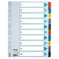 Verstärkter Karton registriert Esselte Mylar, A4, Farbmix