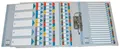 Verstärkter Karton registriert Esselte Mylar, A4, Farbmix