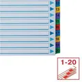 Verstärkter Karton registriert Esselte Mylar, A4, Farbmix