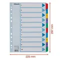 Verstärkter Karton registriert Esselte Mylar, A4, Farbmix