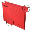 Verstärkte Aufhängeplatten Esselte Classic, Rot [25 Stück]