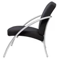 Stuhl "Nova1", schwarz, Metall und Textil, niedrig, ALBA