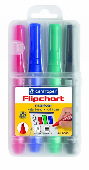 Hauptproduktbild Značkovač pro flipcharty 8560 1-4,6 mm, sada 4 barev