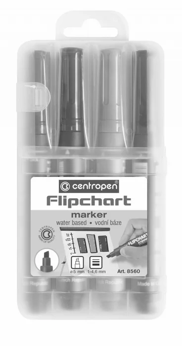 Hauptproduktbild Značkovač pro flipcharty 8560 1-4,6 mm, sada 4 barev