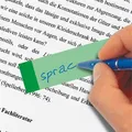 Markierungsstreifen, 10x50 Blatt, 15x50 mm, SIGEL „Transparent“, Farbmix