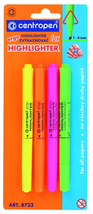 Hauptproduktbild Zvýrazňovač 8722 1-4 mm sada 4 barvy