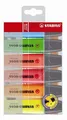Textmarker Boss, Farbmix, 2-5mm, 6 Stk., STABILO