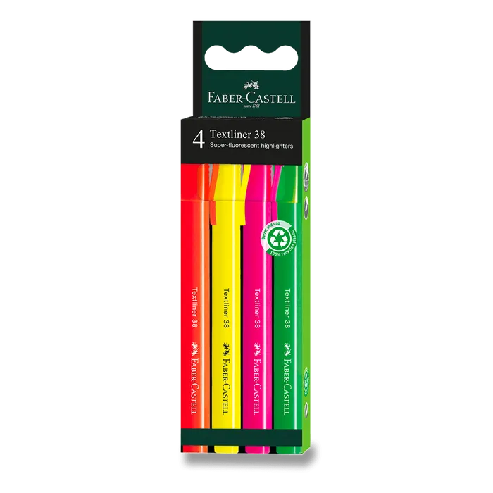 Hauptproduktbild Zvýrazňovač Faber-Castell Textliner 38 sada 4 ks