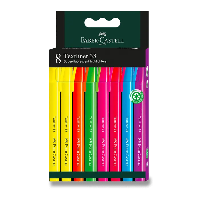 Hauptproduktbild Zvýrazňovač Faber-Castell Textliner 38 sada 8 ks