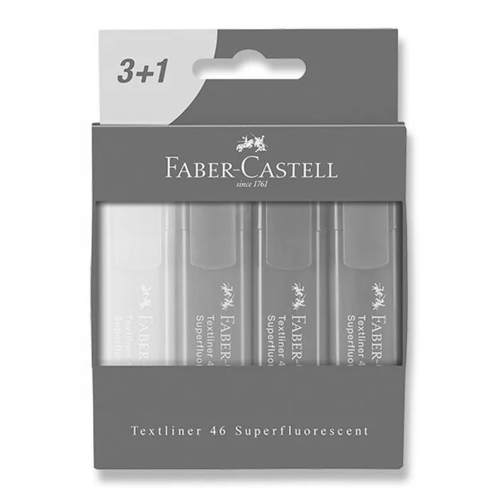 Hauptproduktbild Zvýrazňovač Faber-Castell Textliner 46 4 kusy