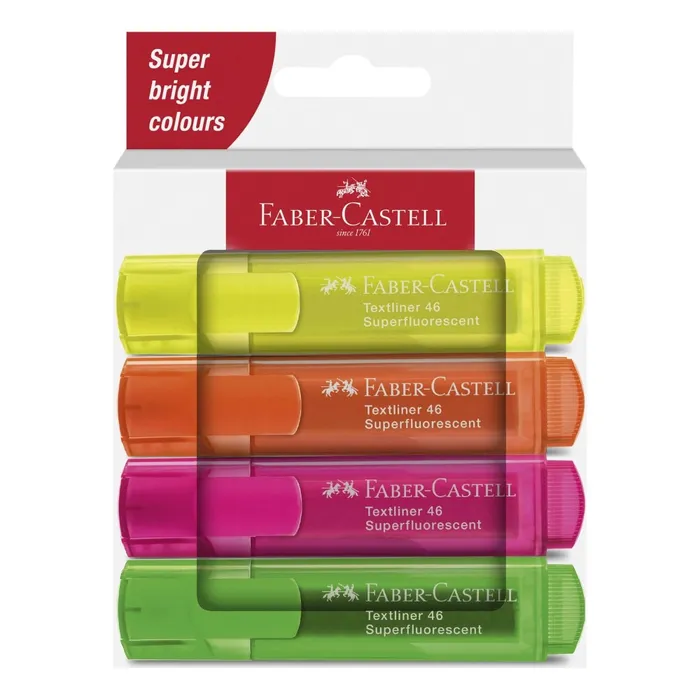 Hauptproduktbild Zvýrazňovač Faber-Castell Textliner 46 Neon sada 4 ks