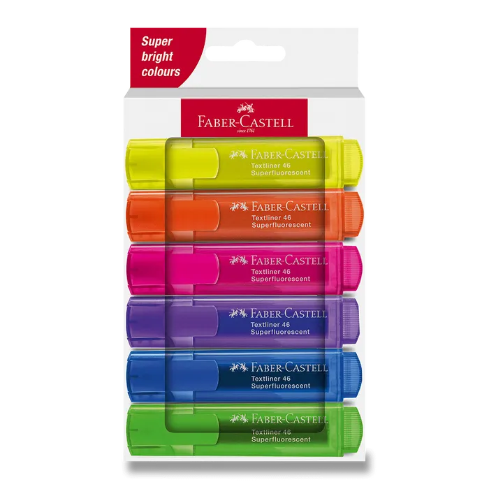 Hauptproduktbild Zvýrazňovač Faber-Castell Textliner 46 Neon sada 6 ks