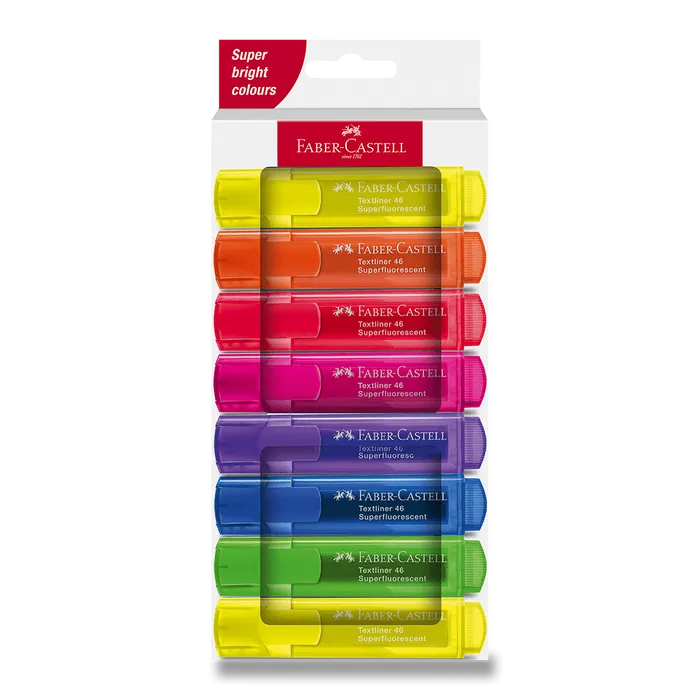 Hauptproduktbild Zvýrazňovač Faber-Castell Textliner 46 Neon sada 8 ks