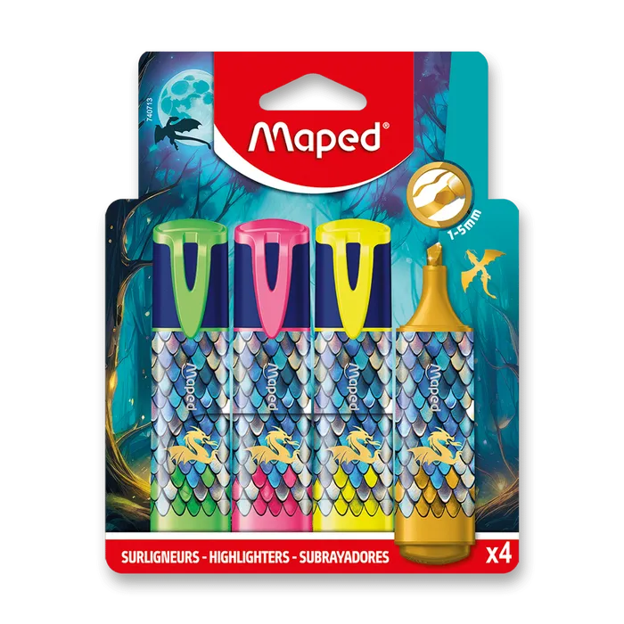 Hauptproduktbild Zvýrazňovač Maped Dragon - 4 barvy