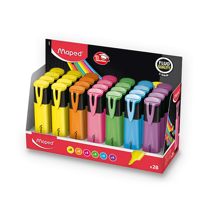 Hauptproduktbild Zvýrazňovač Maped Fluo Peps Classic - stojánek 28ks