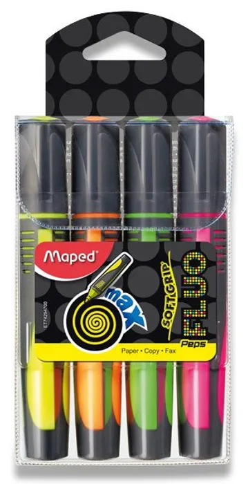 Hauptproduktbild Zvýrazňovač Maped Fluo Peps Max souprava 4 ks