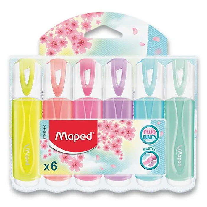 Hauptproduktbild Zvýrazňovač Maped Fluo Peps Pastel 6 ks