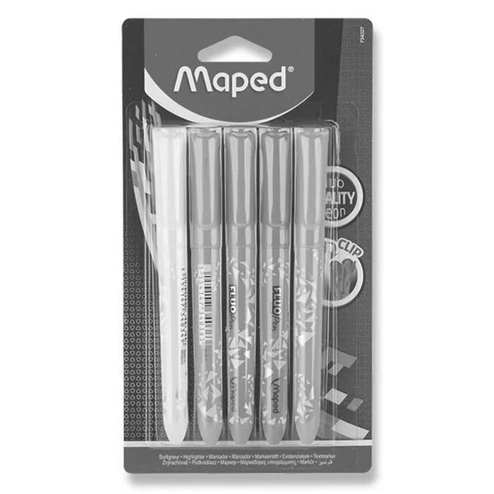 Hauptproduktbild Zvýrazňovač Maped Fluo Peps Pen sada 5 barev