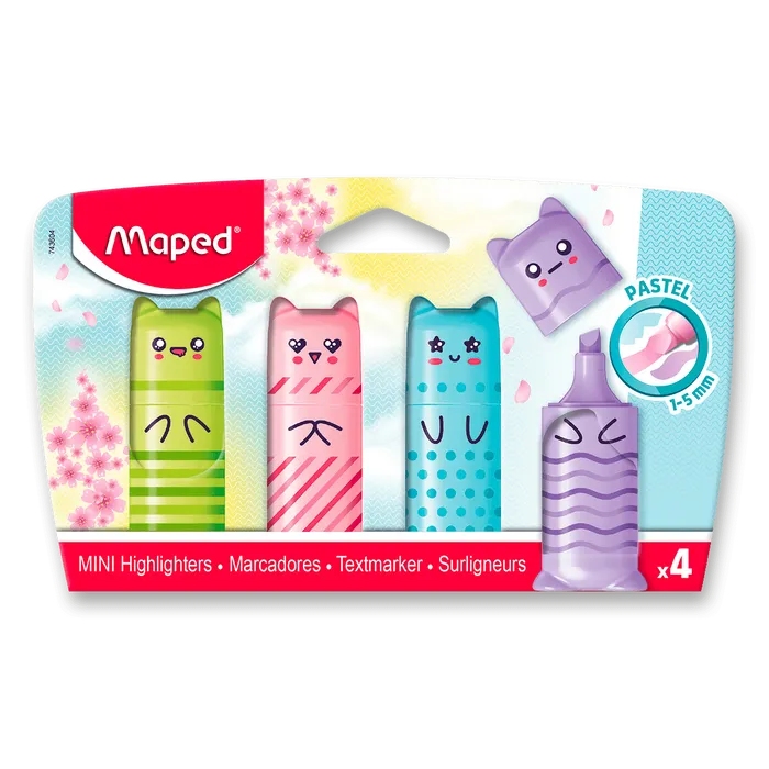 Hauptproduktbild Zvýrazňovač Maped Pastel sada 4 barev