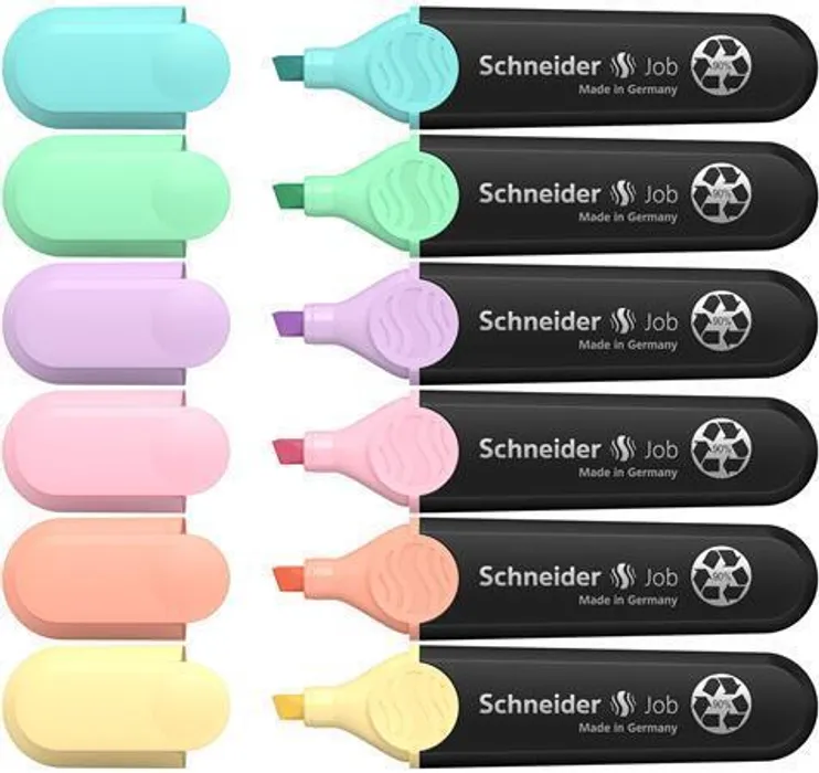 Hauptproduktbild Zvýrazňovač Schneider Job Pastel sada 6 barev