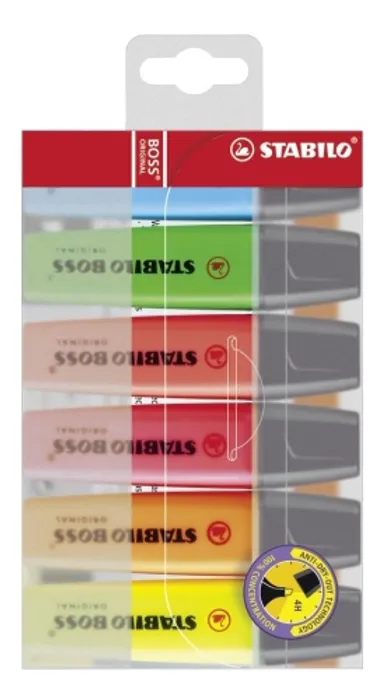 Hauptproduktbild Zvýrazňovač STABILO BOSS ORIGINAL 6 ks sada - 70/6