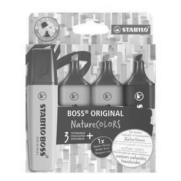 Hauptproduktbild Zvýrazňovač Stabilo Boss Original Nature Colors sada, 4 barev