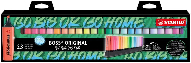 Hauptproduktbild Zvýrazňovač STABILO BOSS ORIGINAL - Snooze One Edition 23 ks - 9 neon a 14 pastel barev
