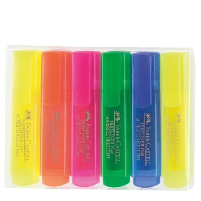 Hauptproduktbild Zvýrazňovač Textliner 1546 superfluorescenční, sada 6ks Faber Castell 154642