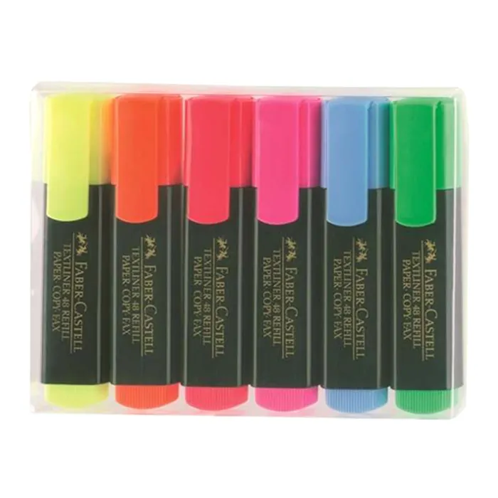 Hauptproduktbild Zvýrazňovač Textliner 1548 fluorescenční, sada 6ks Faber Castell 154806
