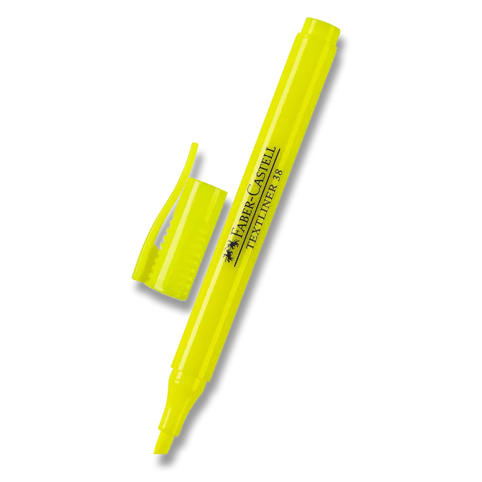 Hauptproduktbild Zvýrazňovač Textliner 38 superfluorescenční, žlutá Faber Castell 157707