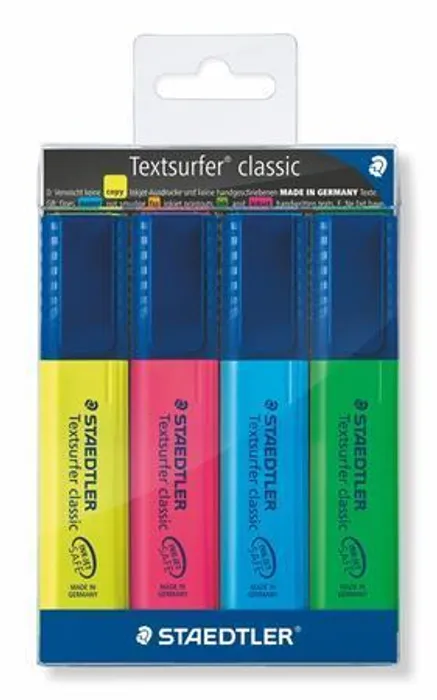 Hauptproduktbild Zvýrazňovač "Textsurfer classic 364", 4 barvy, 1-5mm, STAEDTLER