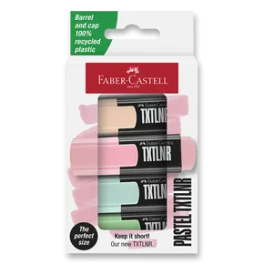 Faber-Castell Highlighters Short TXTLNR Pastel 4 Stück