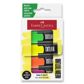 Faber-Castell Highlighters Short TXTLNR SF 4 Stück