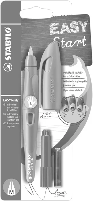 Hauptproduktbild zz-Plnicí pero pro leváky se standardním hrotem M - STABILO EASYbirdy nebeská modř/zelená