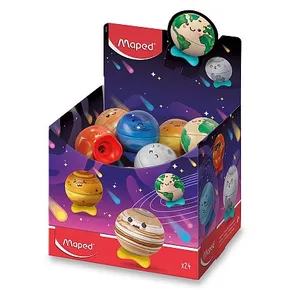 Maped Planet Bleistiftspitzer – 1 Loch, verschiedene Motive