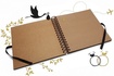 Papírenské zboží - Album/Scrapbook - 210x210 - kraft - Srdce