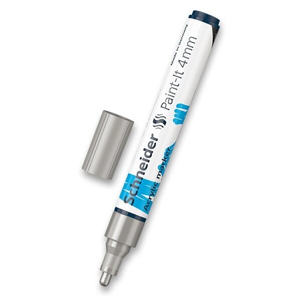 Papírenské zboží - Akrylový popisovač Schneider Paint-It 320 stříbrná