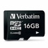 Papírenské zboží - Verbatim 16GB, micro SDHC, 44010, UHS-I U1 (Class 10)