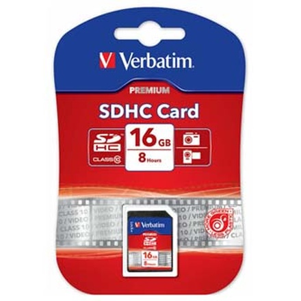 Papírenské zboží - Verbatim Secure Digital Card, 16GB, SDHC, 43962, UHS-I U1 (Class 10)