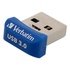 Papírenské zboží - Verbatim USB flash disk, USB 3.0 (3.2 Gen 1), 16GB, Nano, Store N Stay, blau, 98709, USB A