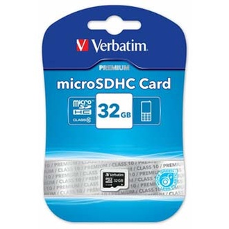 Papírenské zboží - Verbatim Micro Secure Digital Card, 32GB, micro SDHC, 44013, UHS-I U1 (Class 10), bez ada