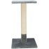 Papírenské zboží - BEANA Kratzbaum mit Lehne, 9 cm / 69 cm, Sisal/Plüsch, grau