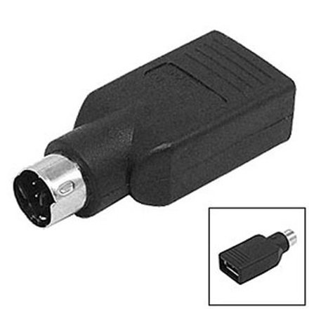 Papírenské zboží - USB Redukce, pro myš, PS/2 M-USB A (2.0) F, 0, černá