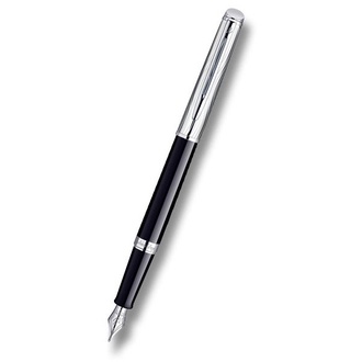 Papírenské zboží - Waterman Hémisphere DeLuxe Metal & Black CT hrot F