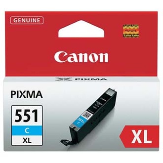 Papírenské zboží - Canon originální ink CLI551C XL, cyan, 11ml, 6444B001, high capacity, Canon PIXMA iP7250,